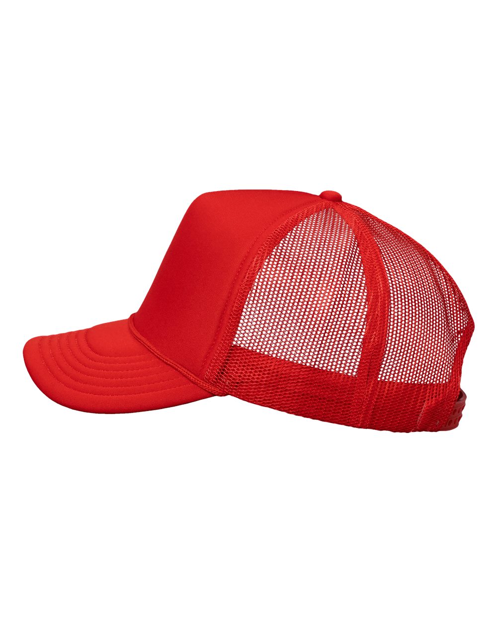 Red/Red Foam Mesh-Back Trucker Cap