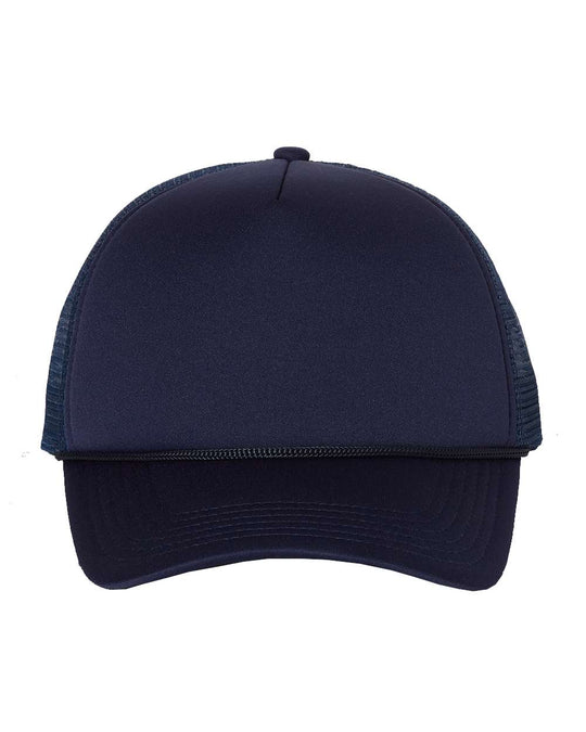Navy/Navy Foam Mesh-Back Trucker Cap